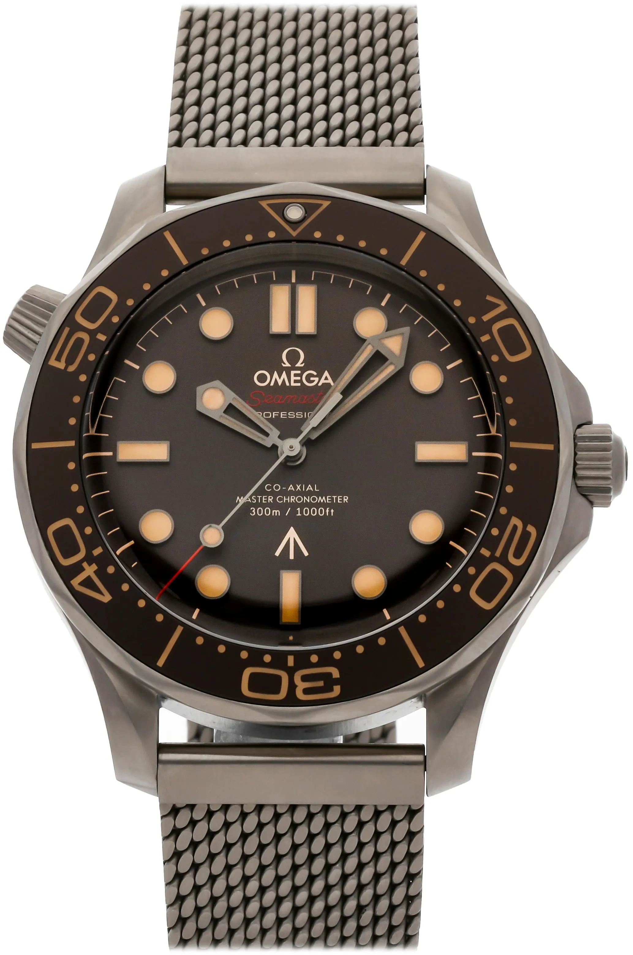 Omega Seamaster Diver 300M 210.90.42.20.01.001 42mm Titanium Brown