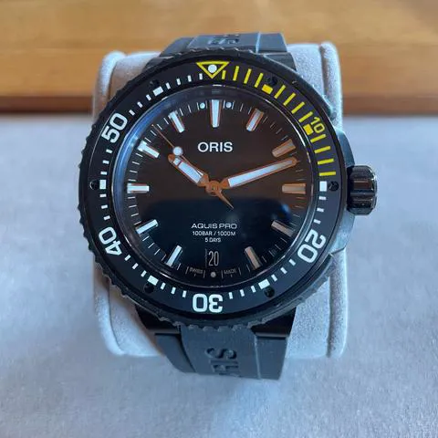 Oris Aquis 01 400 7767 7754-07 426 64BTEB 49.5mm Titanium Black