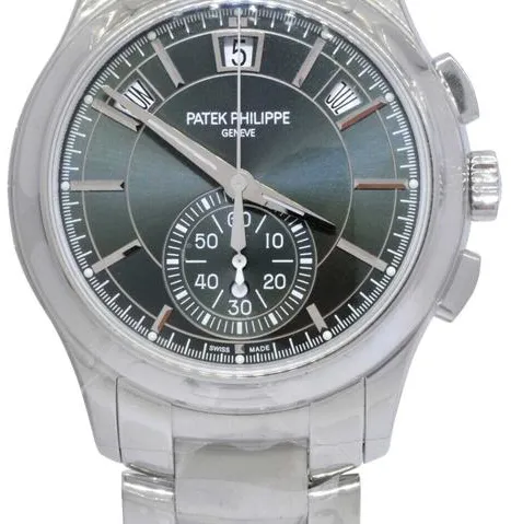 Patek Philippe Annual Calendar Chronograph 5905/1A-001 42mm Stainless steel Green 12