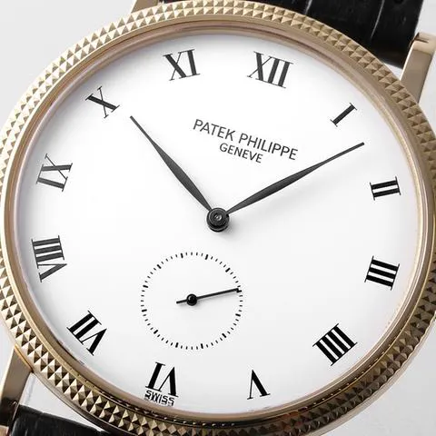 Patek Philippe Calatrava 3919J 33mm Yellow gold White 5