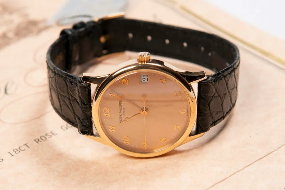 Patek Philippe Calatrava 3998 S 33.5mm Rose gold Salmon