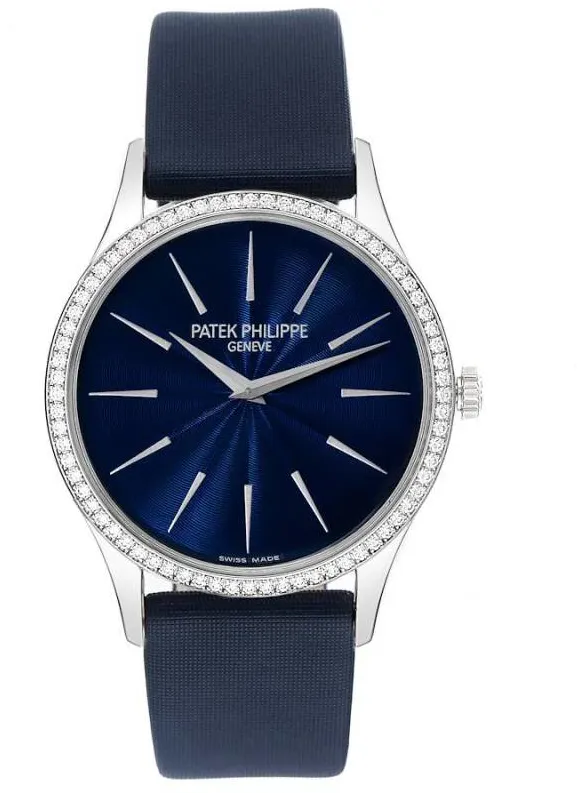 Patek Philippe Calatrava 4897G-001 33mm White gold Blue