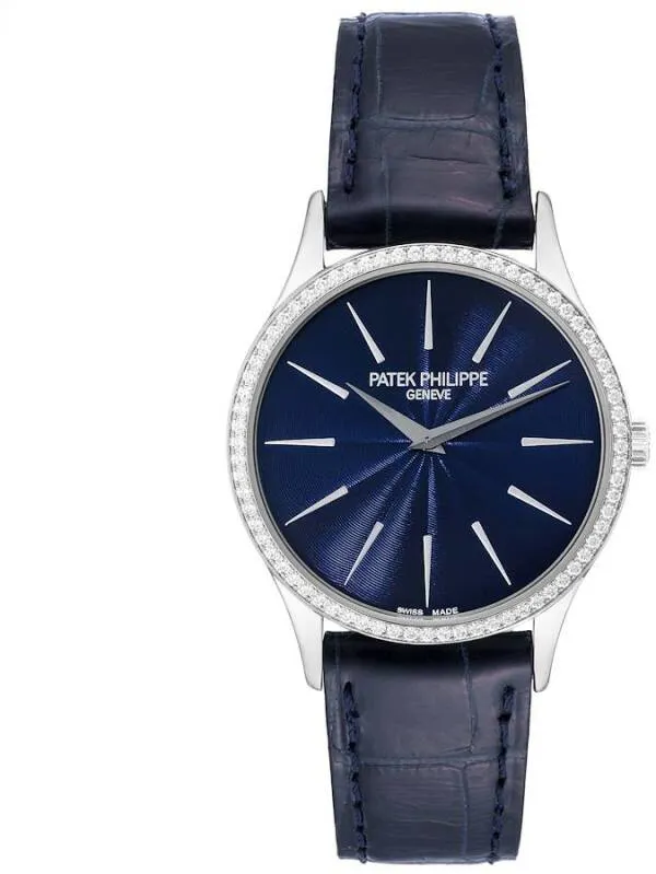 Patek Philippe Calatrava 4897G 33mm White gold Blue