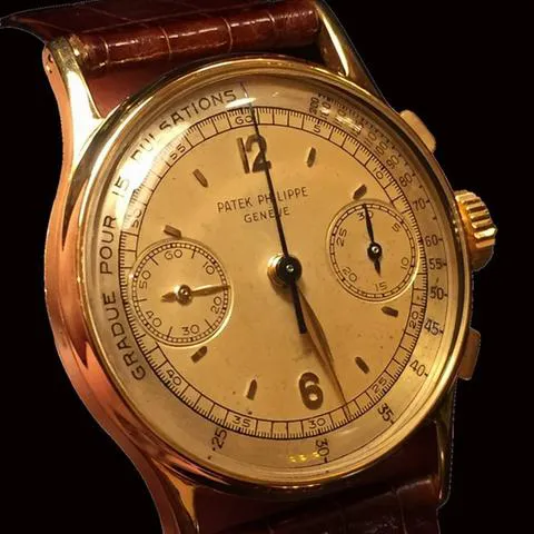 Patek Philippe Chronograph 130 33.5mm Yellow gold Champagne