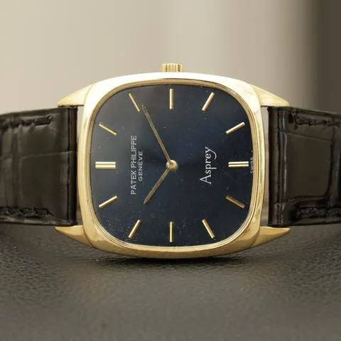 Patek Philippe Golden Ellipse 3566 28mm Yellow gold Blue 7