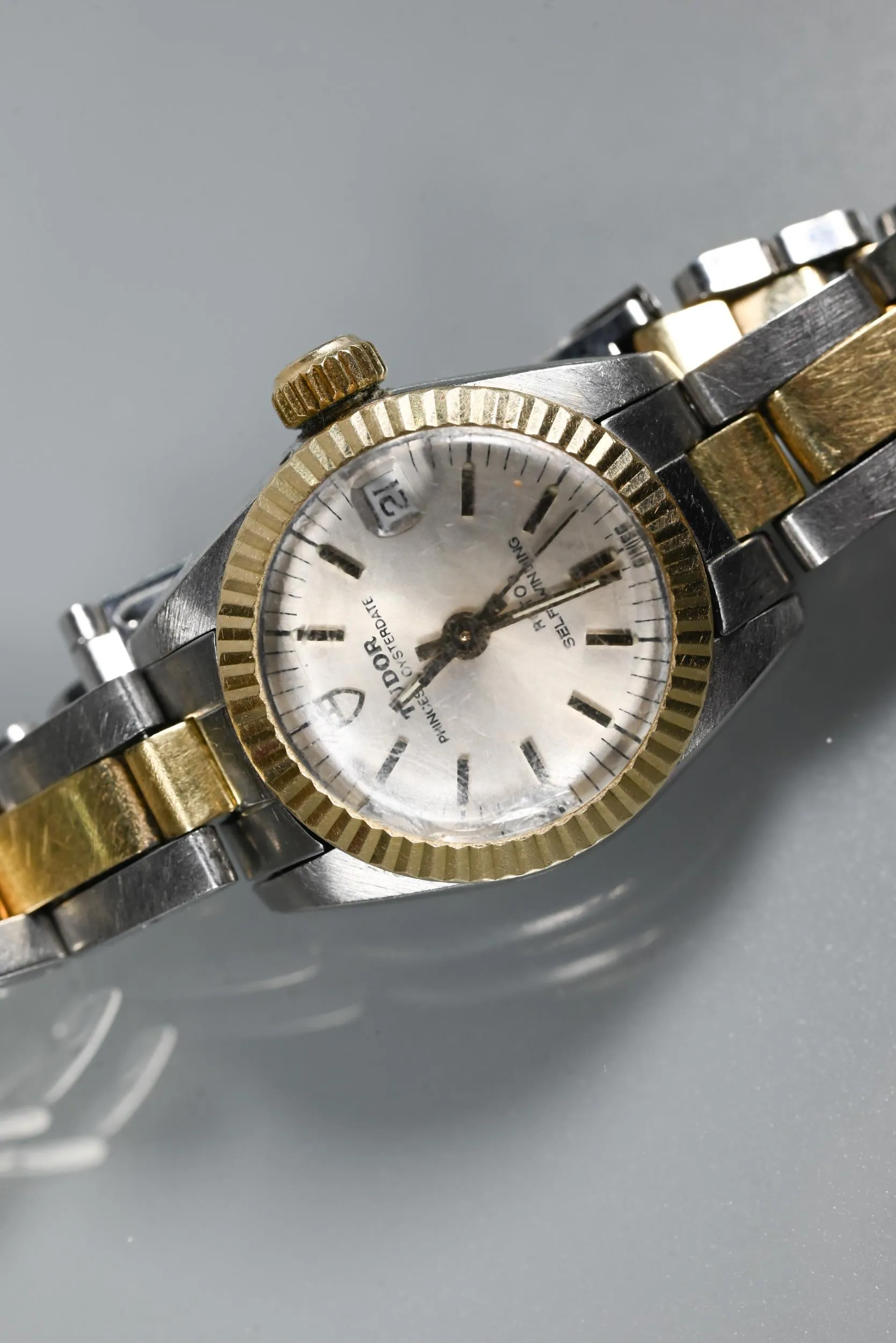 Tudor Prince Oysterdate nullmm Bi-metal Champagne 1