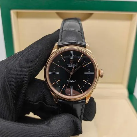 Rolex Cellini 50505 39mm Rose gold Black