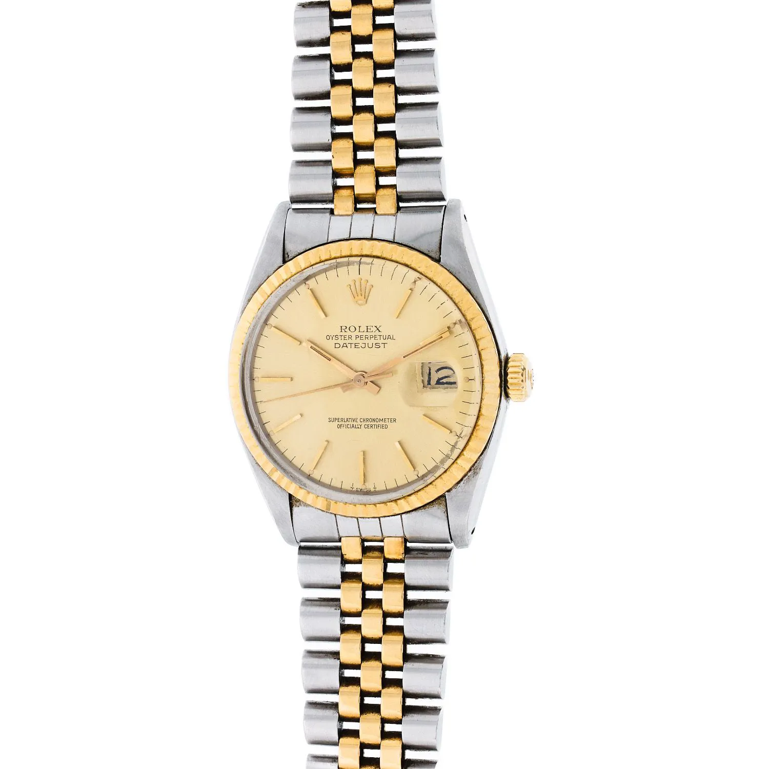 Rolex Datejust 16013 36mm Yellow gold and stainless steel Golden