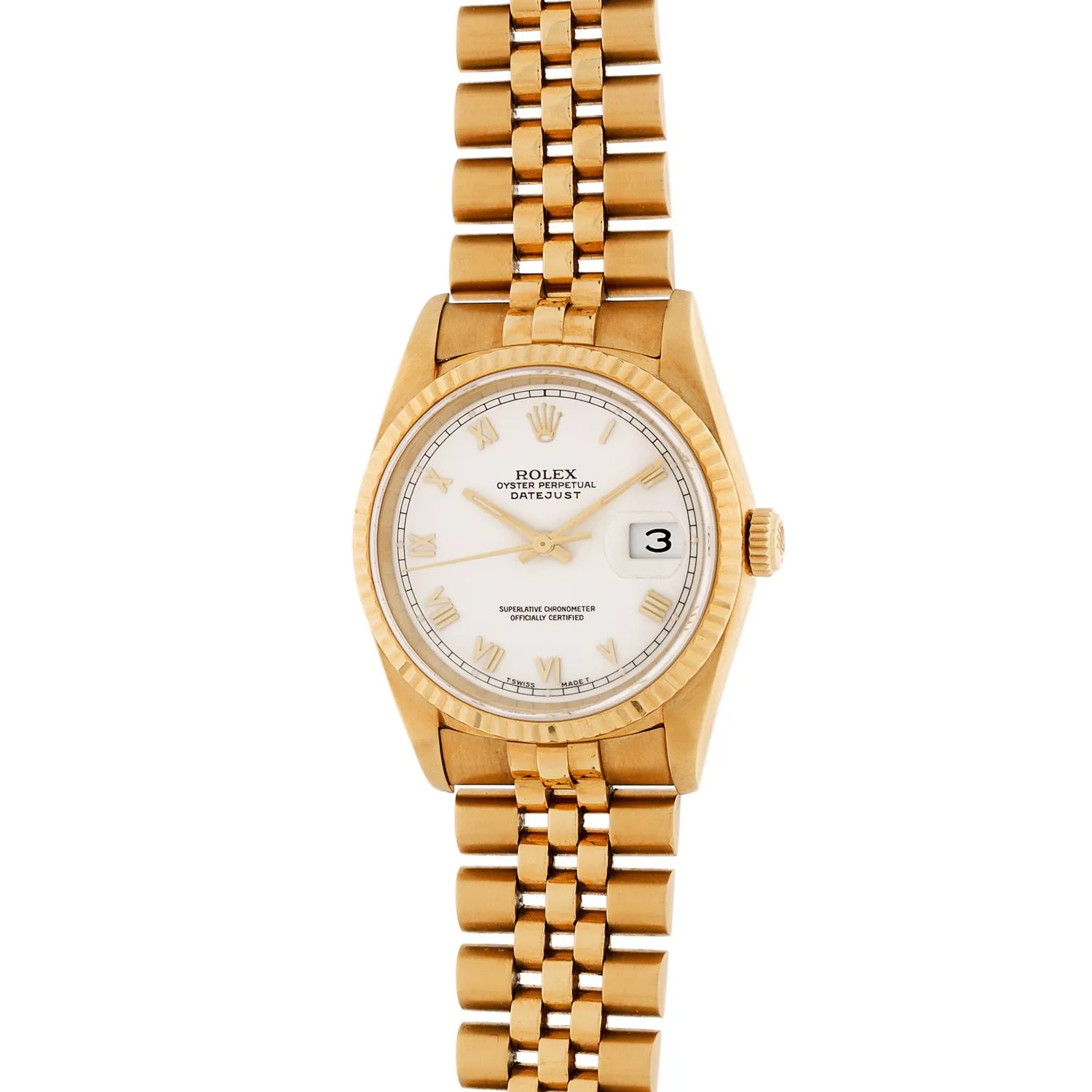 Rolex Datejust 36 16238 36mm Yellow gold White