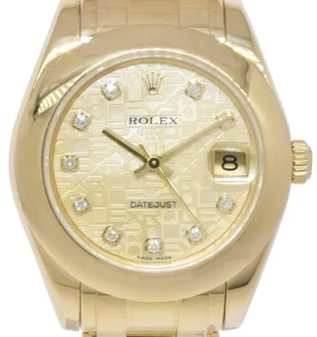 Rolex Datejust 31 81208 34mm Yellow gold Jubilee