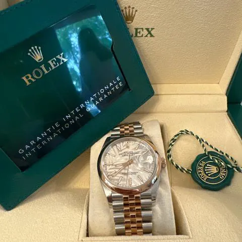 Rolex Datejust 36 126201 36mm Yellow gold and Stainless steel White