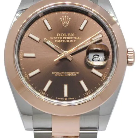 Rolex Datejust 41 126301 41mm Yellow gold and Stainless steel Brown