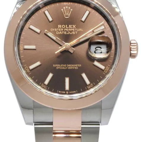 Rolex Datejust 41 126301 41mm Yellow gold and Stainless steel Brown 1