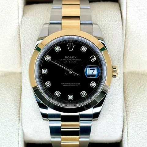 Rolex Datejust 41 126303 41mm Yellow gold and Stainless steel Black