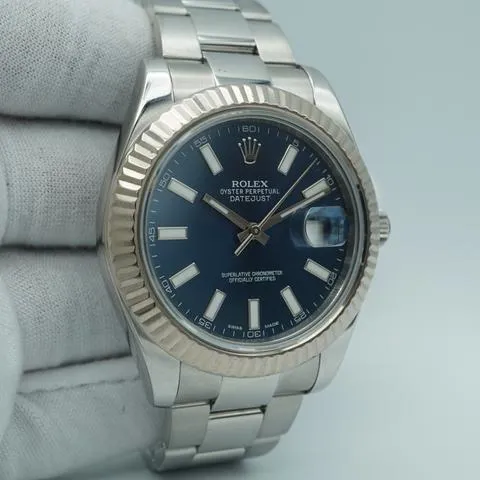 Rolex Datejust II 116334 41mm Stainless steel Blue