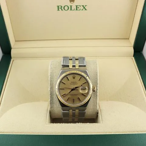 Rolex Datejust Oysterquartz 17013 36mm Yellow gold and stainless steel Champagne