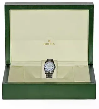 Rolex Day-Date 36 118206 36mm Platinum Blue 2