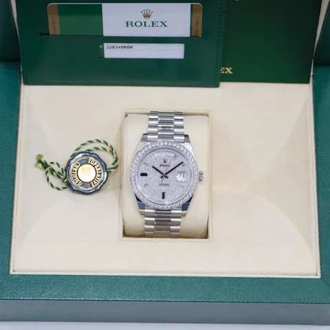 Rolex Day-Date 40 228349RBR 40mm White gold White