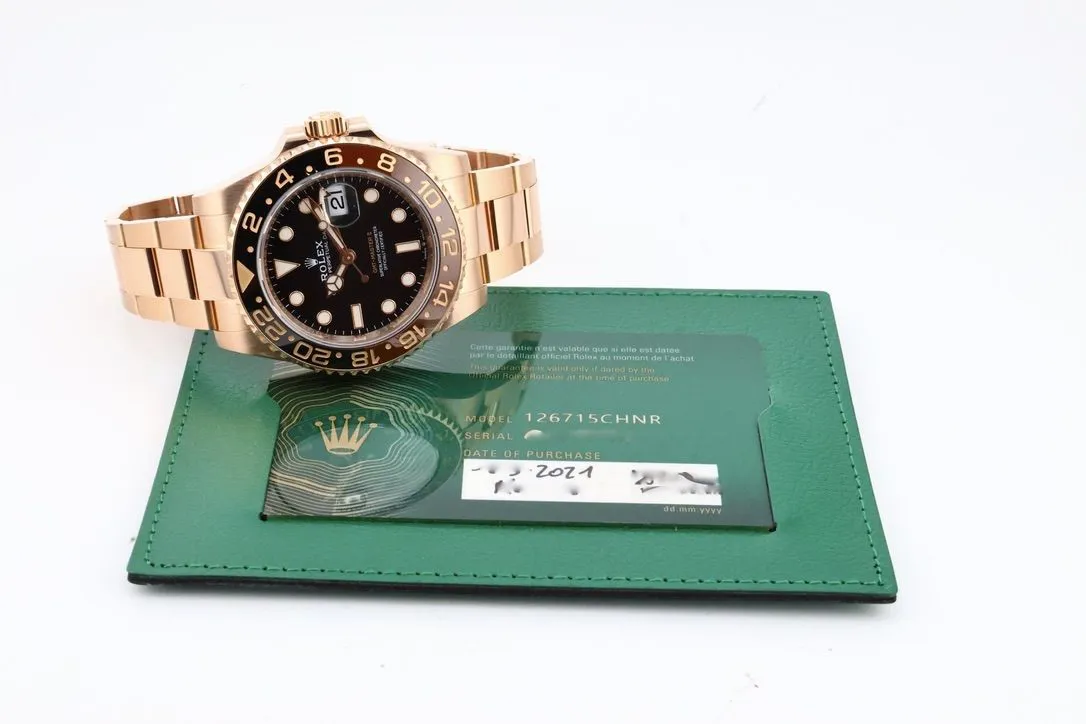 Rolex GMT-Master II 126715CHNR 40mm Rose gold Black 15