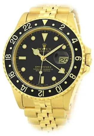 Rolex GMT-Master II 16718 40mm Yellow gold Black