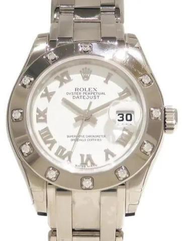 Rolex Lady-Datejust Pearlmaster 80319 29mm White gold White