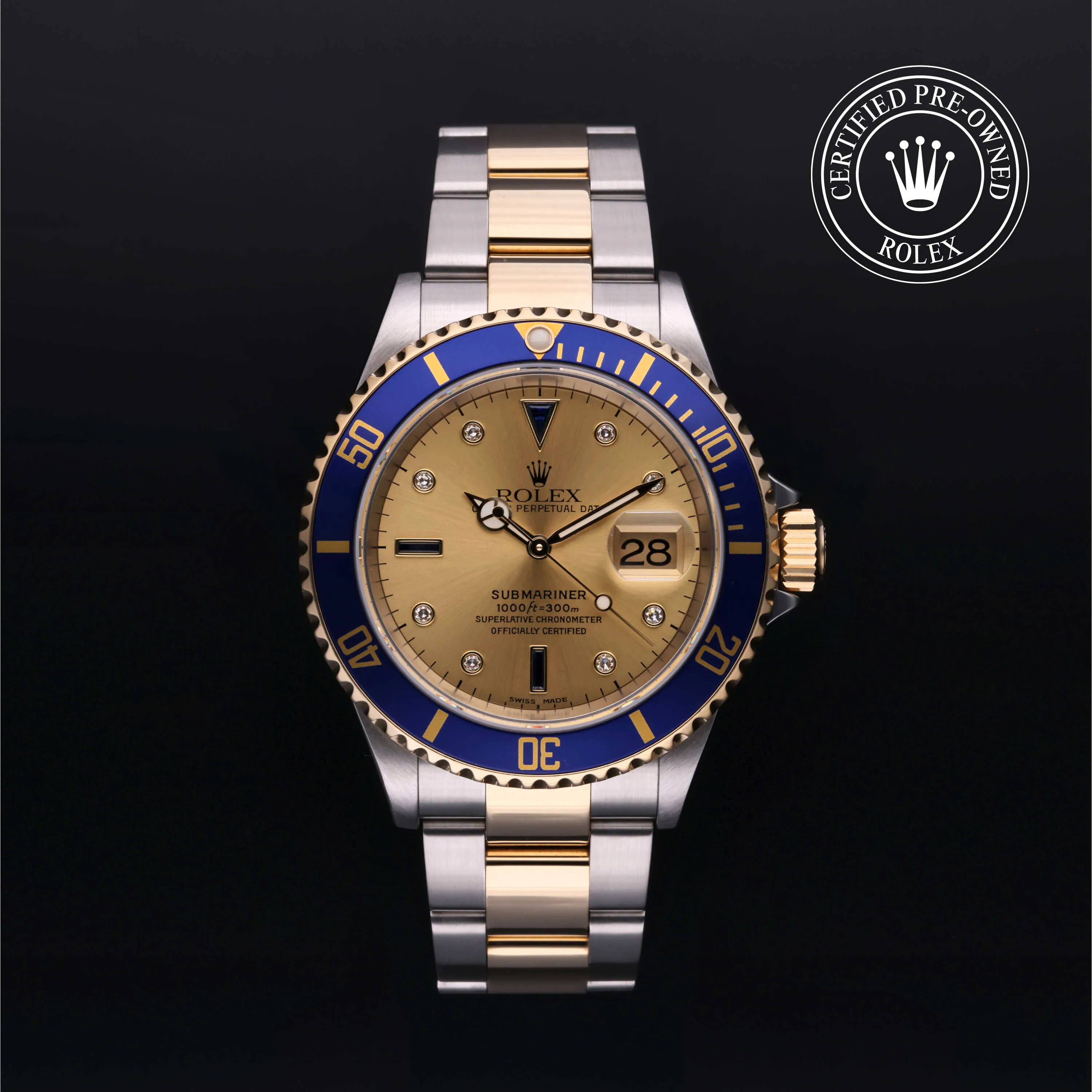 Rolex Submariner 40mm Yellow gold and stainless steel Champagne