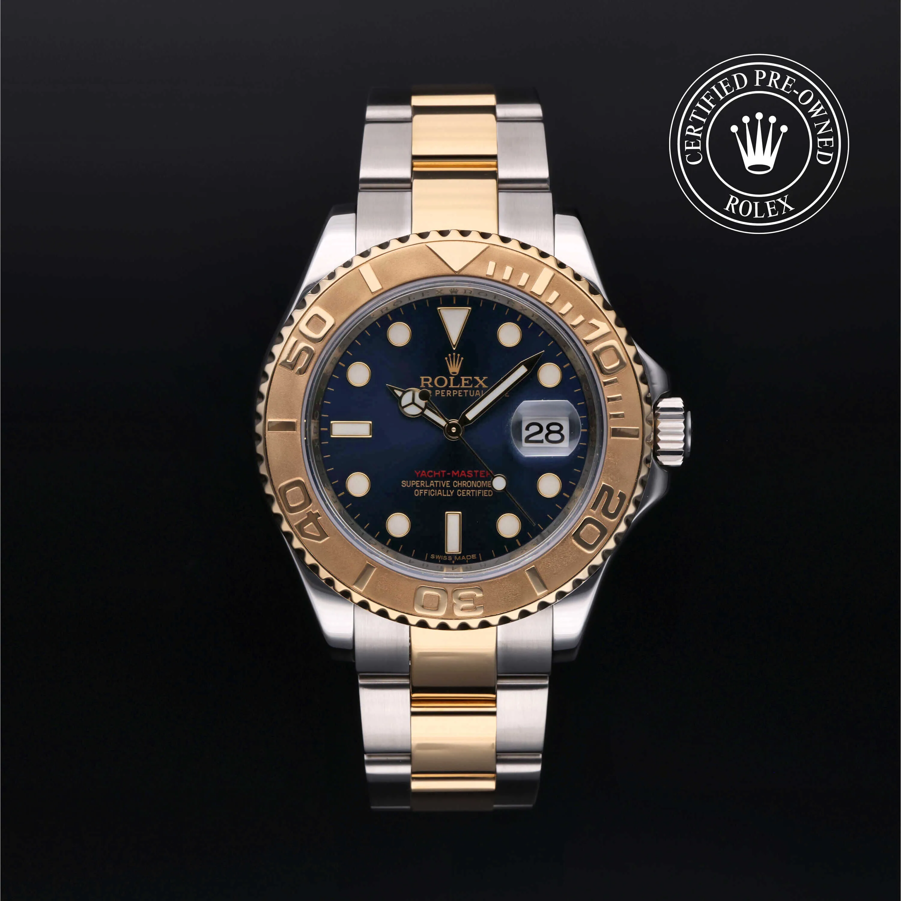 Rolex Yacht-Master 40 16623 40mm Yellow gold and stainless steel Blue