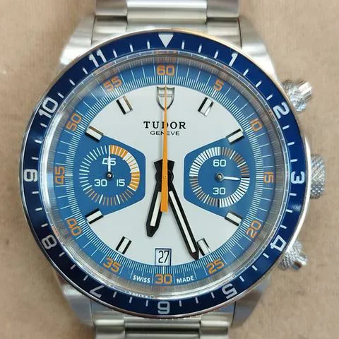 Tudor Heritage Chrono Blue M70330B-0001 42mm Stainless steel White