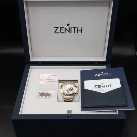 Zenith Chronomaster Sport 51.3100.3600/69.M3100 41mm Yellow gold and Stainless steel Silver