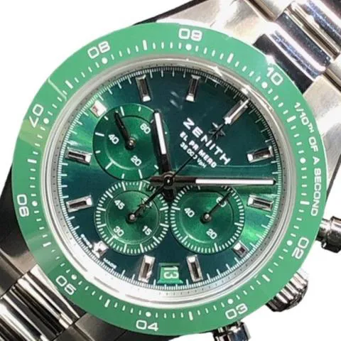 Zenith Chronomaster Sport 03.3107.3600/56.M3100 40mm Stainless steel Green