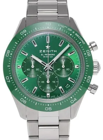 Zenith Chronomaster Sport 03.3107.3600/56.M3100 41mm Stainless steel Green