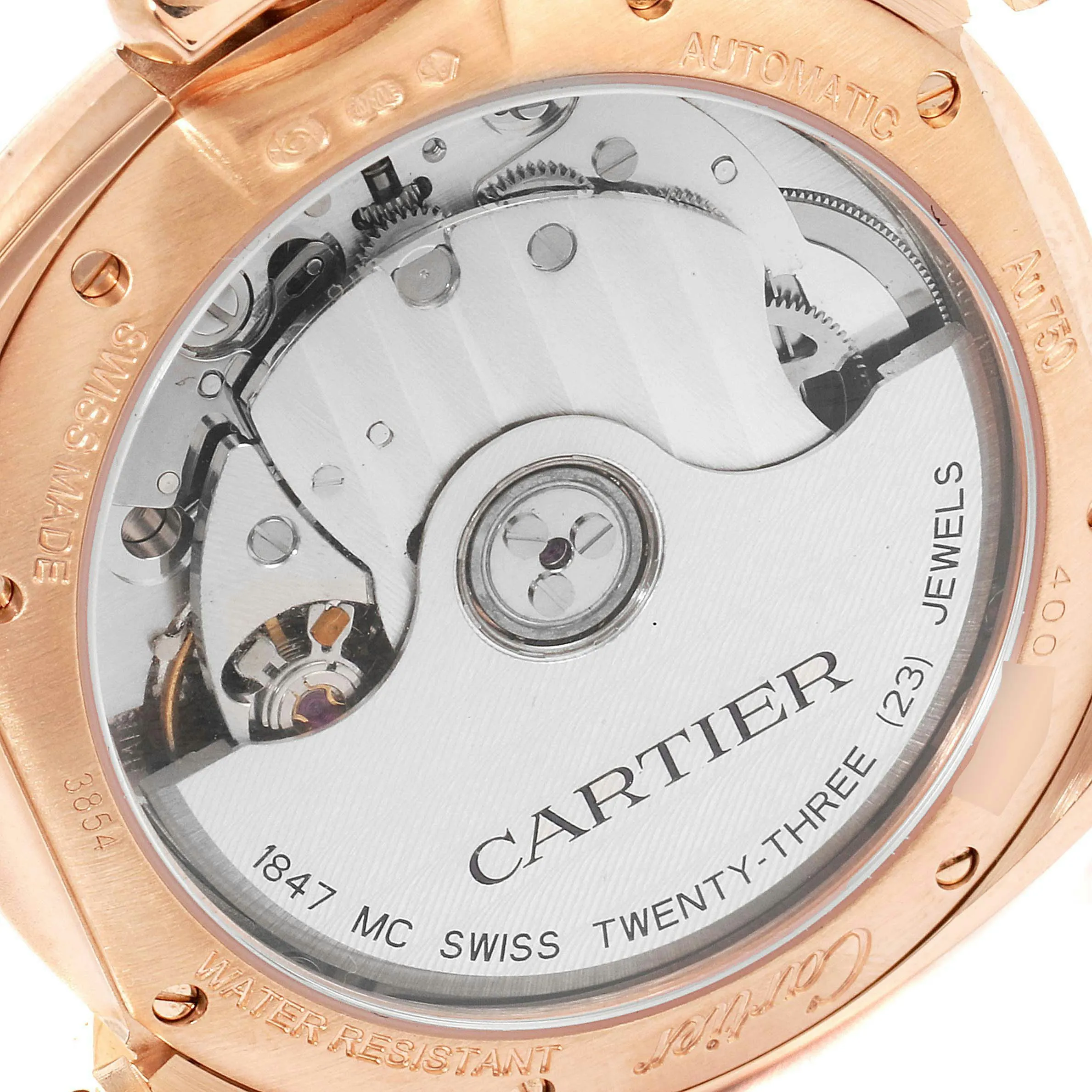 Cartier Clé WFCL0003 35mm Rose gold Blue 3