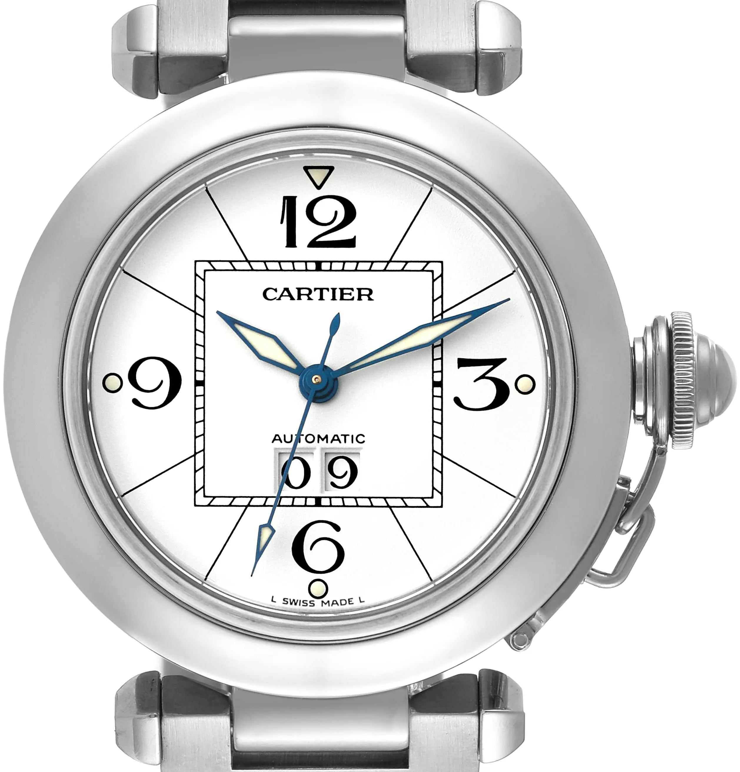 Cartier Pasha W31055M7 35mm Stainless steel White 3