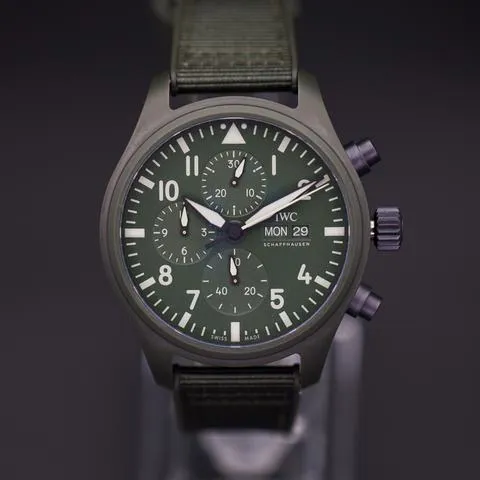 IWC Pilot Chronograph Top Gun IW389106 44.5mm Ceramic Green 3