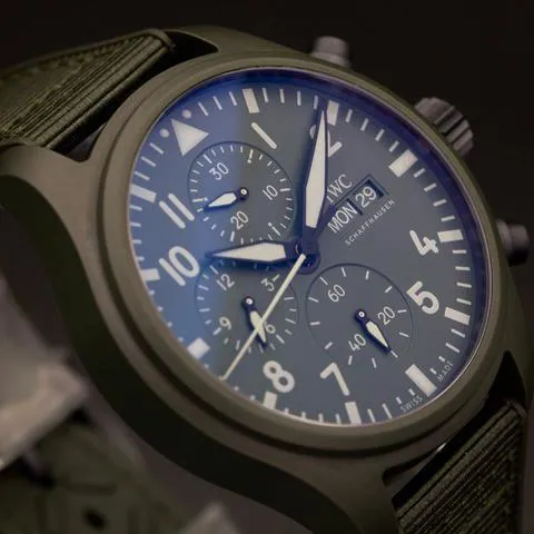 IWC Pilot Chronograph Top Gun IW389106 44.5mm Ceramic Green 8