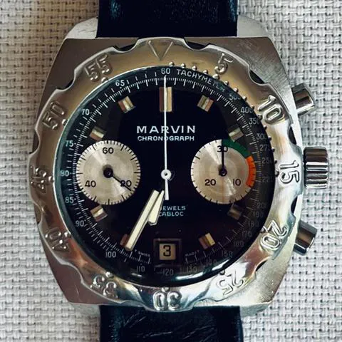 Marvin 38mm Stainless steel Black 1