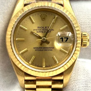 Rolex Lady-Datejust 69178 Yellow gold Champagne