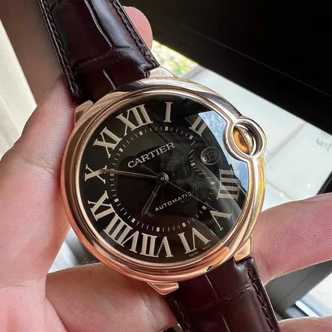 Cartier Ballon Bleu 42mm W6920037 42mm Rose gold Brown 2