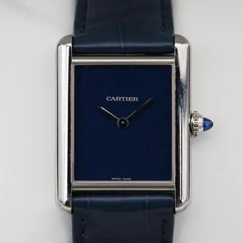 Cartier Tank WSTA0055 25.5mm Stainless steel Blue