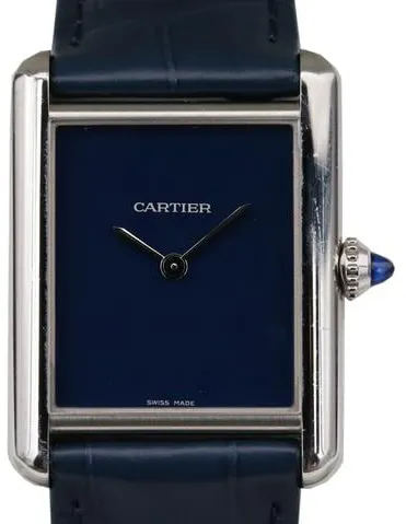 Cartier Tank WSTA0055 25.5mm Stainless steel Blue 7