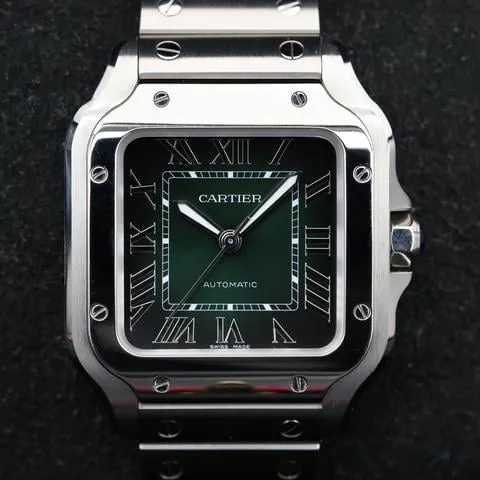 Cartier Santos WSSA0061 35mm Stainless steel Green