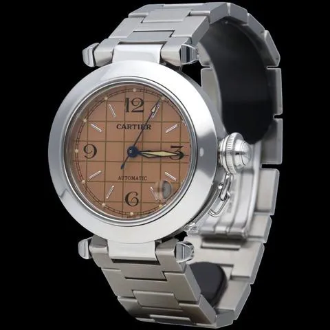 Cartier Pasha C 2324 35mm Stainless steel Brown 1