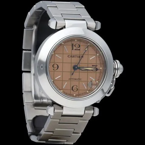 Cartier Pasha C 2324 35mm Stainless steel Brown 8