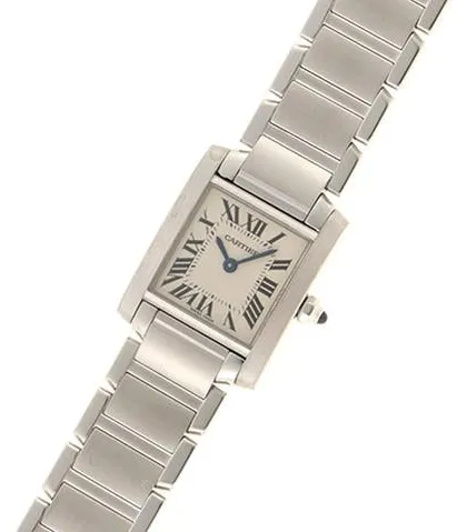 Cartier Tank Française W51008Q3 20mm Stainless steel White 4