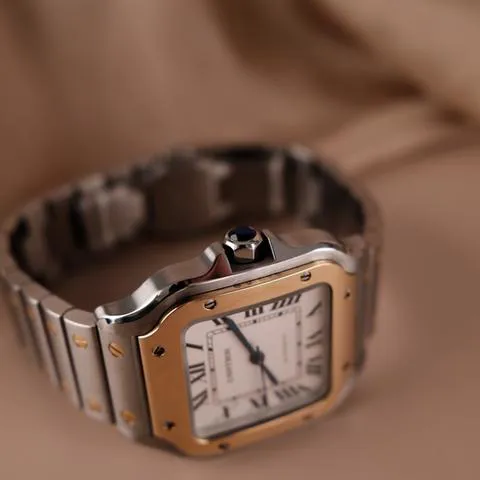 Cartier Santos W2SA0016 35mm Yellow gold and Stainless steel Silver 10