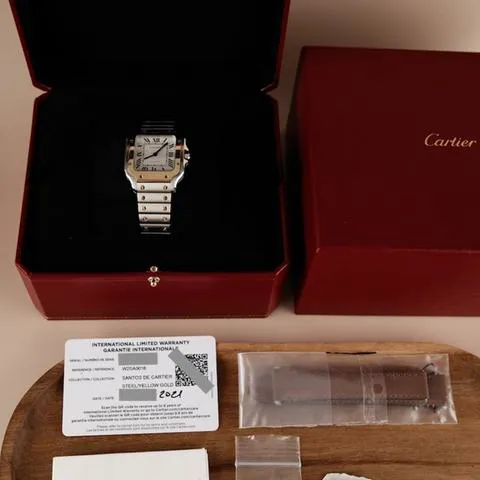 Cartier Santos W2SA0016 35mm Yellow gold and Stainless steel Silver 15