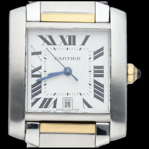 Cartier Tank Française W51005Q4 28mm Yellow gold and Stainless steel Silver