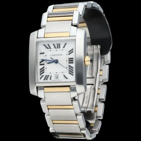 Cartier Tank Française W51005Q4 28mm Yellow gold and Stainless steel Silver 1