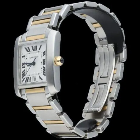 Cartier Tank Française W51005Q4 28mm Yellow gold and Stainless steel Silver 2