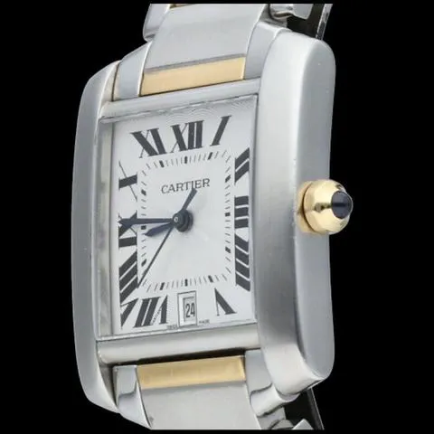 Cartier Tank Française W51005Q4 28mm Yellow gold and Stainless steel Silver 3